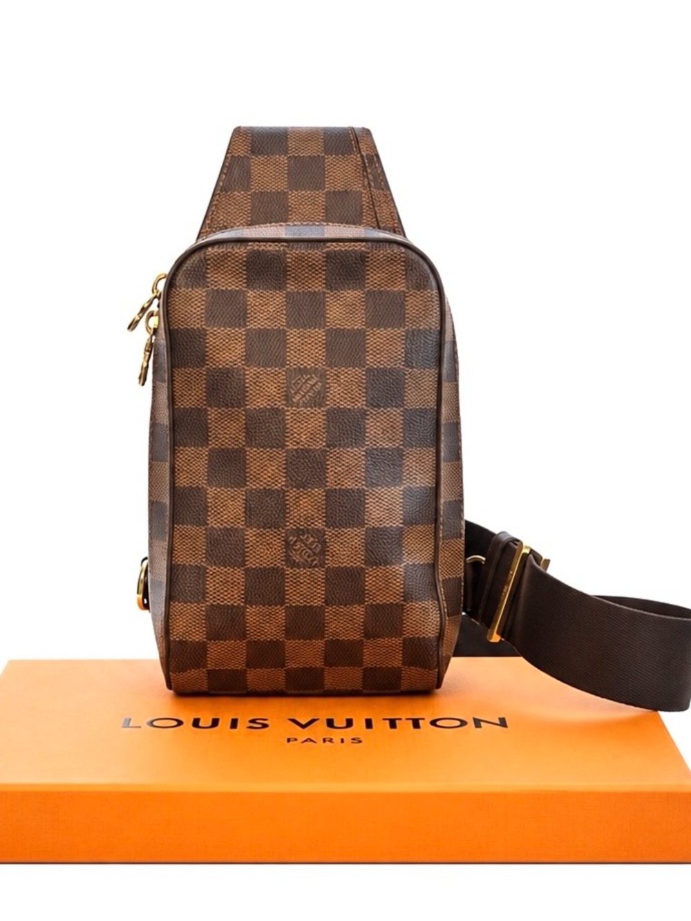 Louis Vuitton LV Damier Ebene Slingbag / Bumbag W/ Box